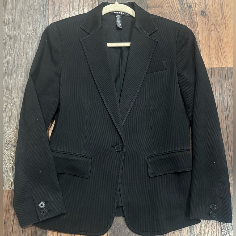DKNY Classic Black Blazer in size small.